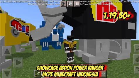 Showcase Addon Power Ranger Megazord MCPE Minecraft Indonesia YouTube