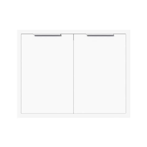 Double Kitchen Sink Cabinet Door Cabin Hans 84x65cm White Pre Order