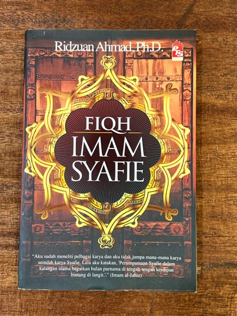 Fiqh Imam Syafie Book By Ridzuan Ahmad Phd Hobbies Toys Books