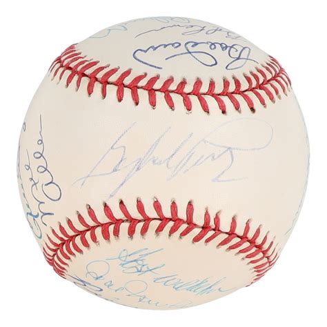 Hall Of Famers OAL Baseball Signed By 13 With Gaylord Perry Johnny