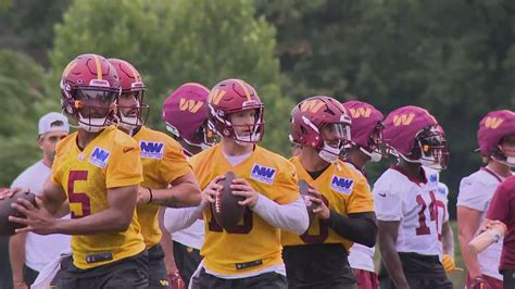 Commanders Training Camp Day 2 Red Zone Work 2 Minute Drills Wusa9