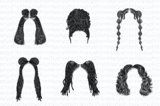 Procreate Afro Hair Brushes Set Graphic By Nastyafrim