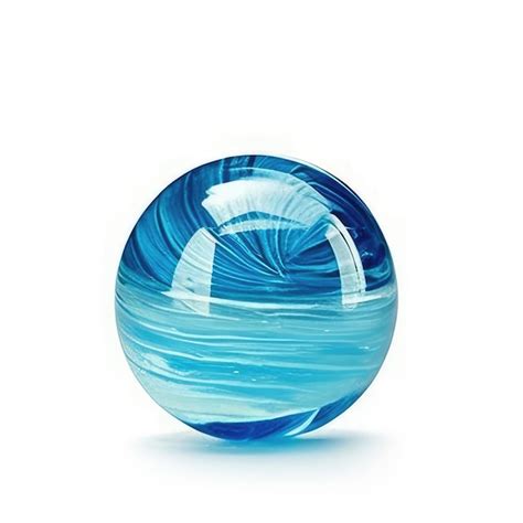 Premium Photo A Glass Ball With The Word Sea On It