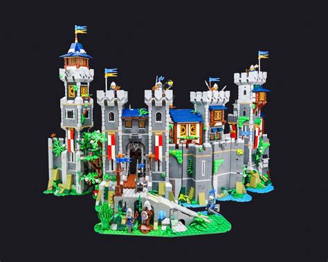 Three Lego Medieval Castles Come Together To Form The Falcon Fortress Inspired By Lion Knights