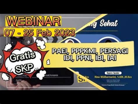 Webinar Februari Gratis Skp Paei Pppkmi Persagi Idi Ppni