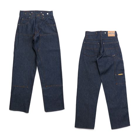 楽天市場裾上げ無料 PRISON BLUES プリズンブルース 121 Double Knee Work Jeans with