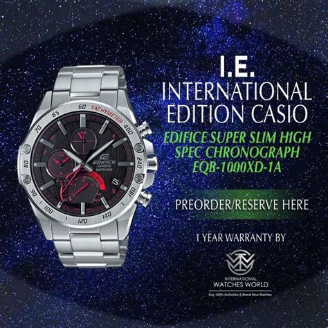 Casio International Edition Edifice Super Slim High Spec Chronograph