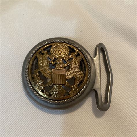 Us Army Navy Air Force Officer Military Vintage Belt Gem