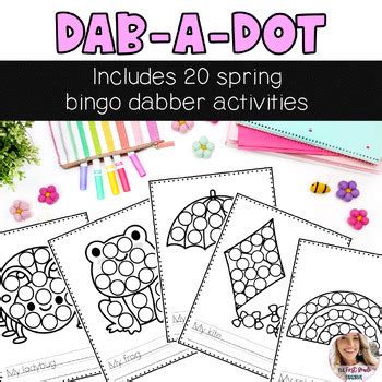 Dab A Dot Spring Bingo Dabber Fine Motor And Writing Activities Tpt