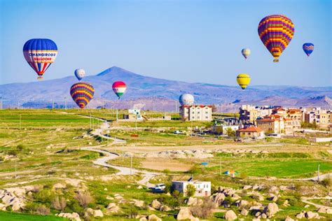 Colorful Hot Air Balloons Over Cappadocia Turkey Editorial Photo