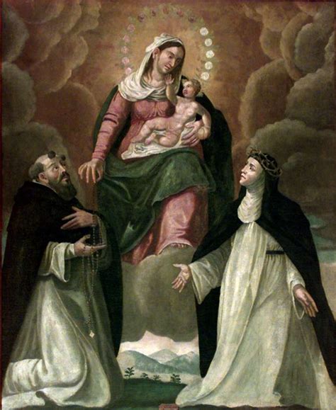 Ambito Bergamasco Sec XVIII Madonna Del Rosario Tra Santi Immagini