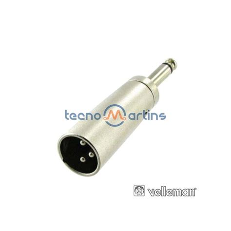 Ficha Adaptadora Xlr P Macho Jack Mm Macho Mn Tecnomartins Pt