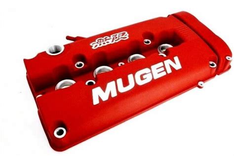 Red Mugen Style Engine Valve Cover For 1999 2000 Honda Civic Si Dohc