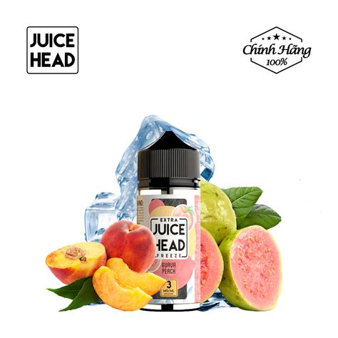 Juice Head Extra Freeze Guava Peach Ml Ch Nh H Ng Tinh D U Vape