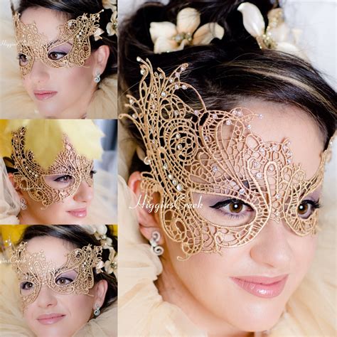 Butterfly Lightweight Masquerade Mask For Women Studded With Etsy