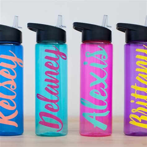 Personalized Sports Water Bottle - Etsy