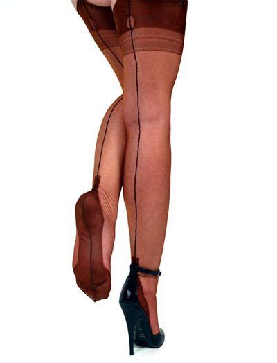 Ars Vivendi Nylons Cuban Heel Kupfer Mit Schwarzer Naht Cuban Heels