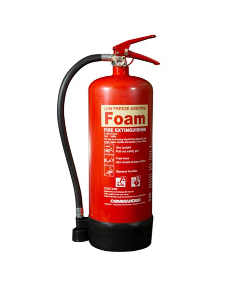 Commander 6ltr Foam Pre Filled Low Freeze Additive Fire Extinguisher