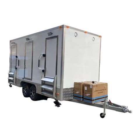 Portable Bathroom Mobile Toilet Trailer Luxury Restroom Trailer With