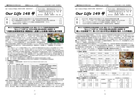 2023年度 中学生の意識と実態調査報告書69 70 静岡福祉文化を考える会