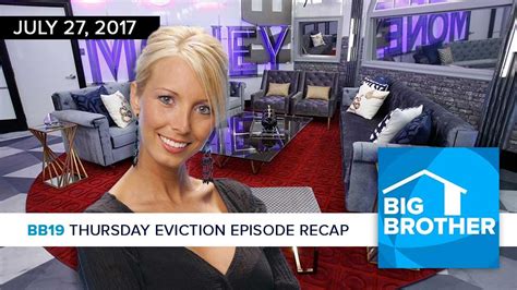 Big Brother 19 Thursday Eviction Recap And Live Feed Update April Lewis Youtube