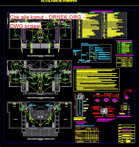 Çok aile konut dwg projesi Autocad Projeler