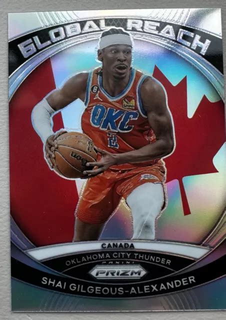 2023 24 PANINI PRIZM Global Reach Argento Shai Gilgeous Alexander