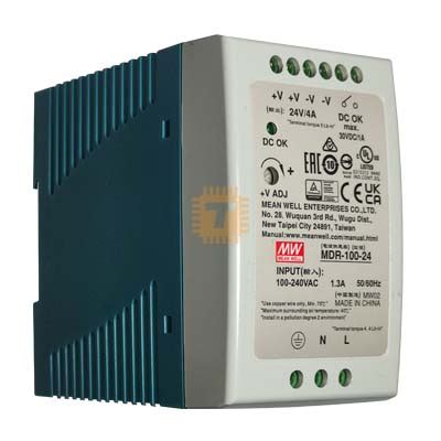 PS0027 MEAN WELL MDR 100W 24V 4A DIN Rail AC DC Power Supply Original