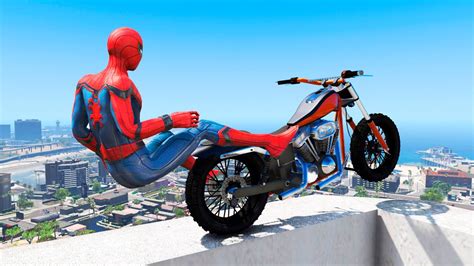 GTA 5 Spiderman Epic Jumps Spider Man Stunts Fails YouTube