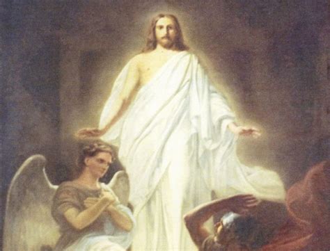 Risen Christ 19th Century By Unknown Public Domain Catholic Painting