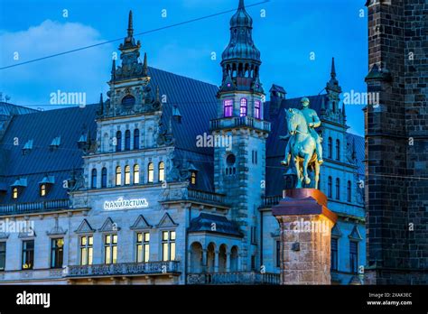 The Bismarck Monument At Bremen Cathedral And Manufactum Building At