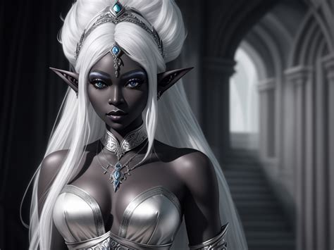 Convert Pictures Solo Female Drow Elf Concubine Black Skin