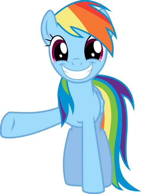 Smile And Wave Rainbow Dash By Tomfraggle On Deviantart