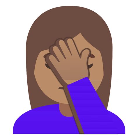 Woman Facepalming Medium Skin Tone Vector Svg Icon Svg Repo