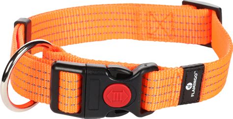 Collare Per Cani In Nylon Riflettente Orange Len Taglie Disponibili