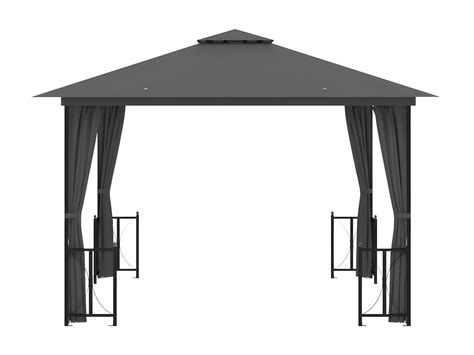 Pergola Avec Parois Et Toit Double X M Anthracite Wvgq