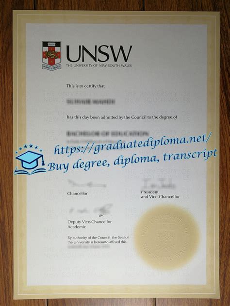 Order University Of New South Wales Diploma Buy UNSW Degree