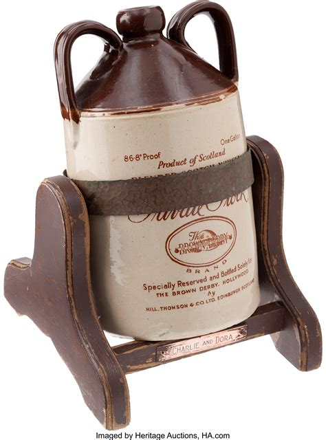 A Collectible Whiskey Jug From The Brown Derby Restaurant Circa Lot