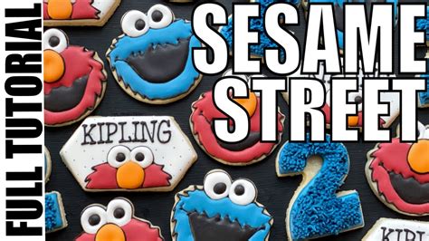 Cookie Decorating Tutorial Sesame Street Sugar Cookies Youtube