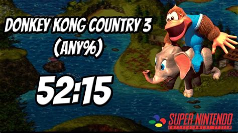 Donkey Kong Country 3 Speedrun (Any%) em 52:15 - YouTube