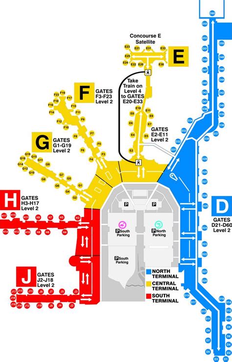 Miami Airport(MIA) Terminal Maps, Shops, Restaurants, Food Court 2025