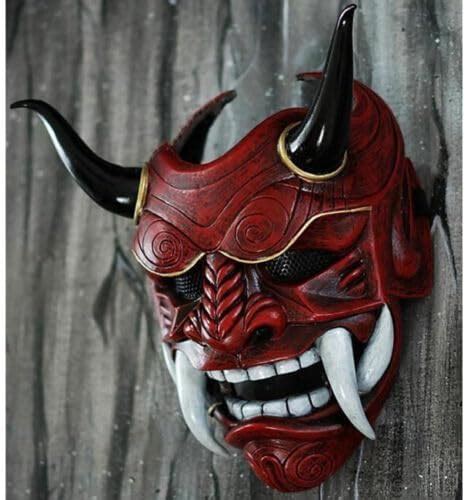 Amazon Halloween Devil Mask Japanese Scary Monster Kabuki Samurai