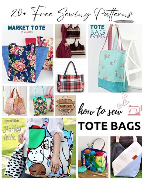 21 Free Tote Bag Patterns To Sew • Craft Passion