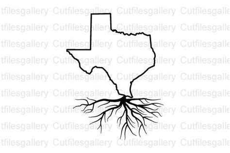 Texas Roots SVG, Texas Outline SVG Graphic by cutfilesgallery ...