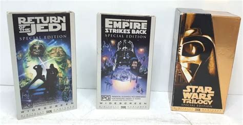 Rare Collectible Boxset Star Wars Trilogy Special Edition Vhs Tapes