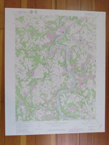 Masontown Pennsylvania Original Vintage Usgs Topo Map Ebay