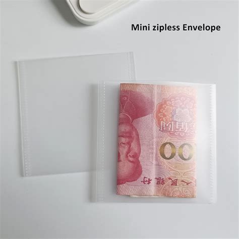 Wholesale Custom Frosted Plastic Square Reusable Envelopes A9 Money