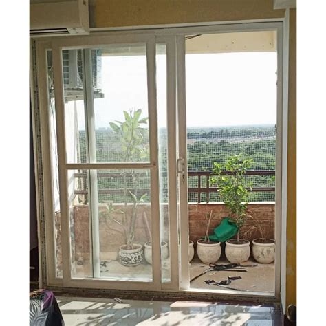 White Upvc Sliding Glass Door For Home Height Inch At Rs Sq