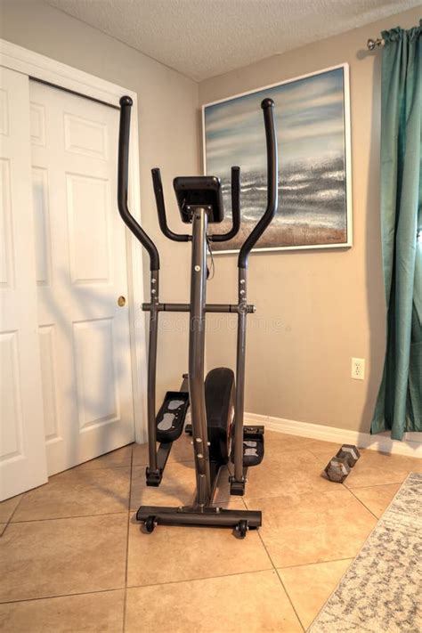 Elliptical Machine in a Home Gym for Home Exercise Stock Image - Image ...