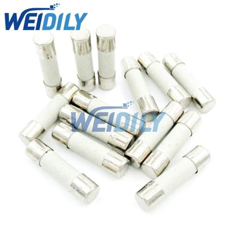 10pcs Slow Blow Fuse 10a 250v Ceramic Fuse 5 20mm Fuse T10a 250v Without Pin 5x20mm New